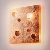Knikerboker Buchi stenska svetilka 60x60cm bakreni list - Hodnik - Dizajn - baker - Kovina