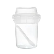 shumee Škatla za malico 350 ml skodelica z 2 predelkoma in jedilnim priborom