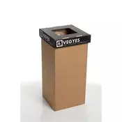 Koš za ločeno recikliranje odpadkov, 20 l, RECOBIN Mini, črne barve