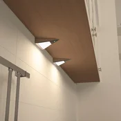 Prios Odia LED-podstavna svetilka, nerjaveče jeklo, 2-fl. - Dnevna soba/jedilnica - Sodobni - Kovina