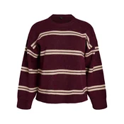 Zizzi Pulover VISTA ecru/burgund