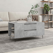 shumee Klubska mizica betonsko siva 102x44,5x50 cm inženirski les