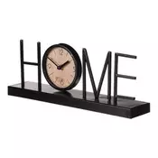 Autronic Namizna ura Table clock - word HOME metal, dial in the letter O (HW4013)