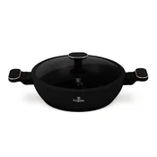 Berlingerhaus Globoka ponev s titanovim premazom in pokrovom, 28 cm, iz kolekcije Black Rose