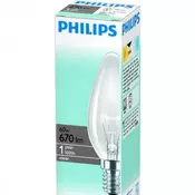 Sijalica Philips B35 / 60 W/ E14/ CL 1CT/ 10 x 10 F/ 230 V