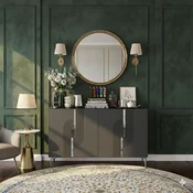 HANAH HOME Konzola Meyra 120 Anthracite Silver