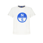 NORTH SAILS WHITE SHORT SLEEVED T-SHIRT FOR CHILDREN