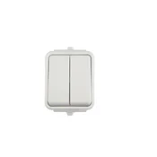 shumee Hermetično stikalo za lestenec iz cedre IP44 10A belo WNt-500C01 WNT500C01