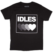 Idles Majica Gradient Heart Unisex Black L