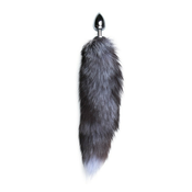 analni čep Fox Tail No. 4, srebrn