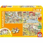 Schmidt - Puzzle 3x48 Trip to the zoo - 40 - 99 dijelova
