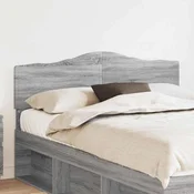 Vidaxl Vzglavje z vzglavjem Siva Sonoma 150 cm Konstruiran les
