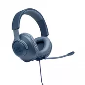 JBL Quantum 100 blue žicne over ear gaming slušalice, 3.5mm, plave