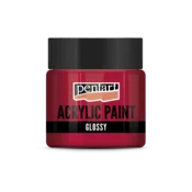 Svetleča akrilna barva Pentart 50 ml - karmin