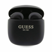 Guess Guess True Wireless Script Logo BT5.3 - TWS slušalke + polnilno ohišje (črno)