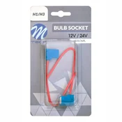 M-Tech 2x GRLO ZA ŽARNICO V OBLIKI KOCKE H1 H3 12/24V KERAMIČNE CU KABE