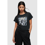 Pamučna majica AllSaints Panthere za žene, boja: crna