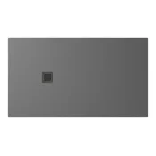 POLYSAN Eleganten Sivi Marmorni Tuš 160x90cm - Prilagodljiv z Visoko Protizdrsnostjo