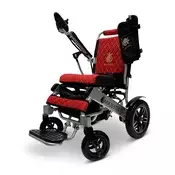 COMFY Električni invalidski voziček ComfyGO Majestic IQ 8000 Barva Aluminijasto siva Blazina in naslonjalo Rdeča Maksimalen doseg & širina sedežne…, (5000178189)