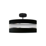 Viseci luster HELEN 3xE27/60W/230V crna/sjajni krom