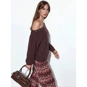 Busem Majica Sweatshirts temno rjava