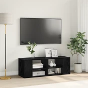 Set TV komoda Crni hrast 102 x 35 x 35 cm Konstruirano drvo