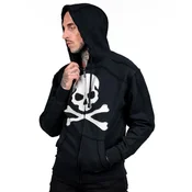 Hoodi moška - White Skull - WORNSTAR - WSHZ-WHSKL