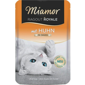 Miamor MIAMOR Ragout Royale Piščanec v omaki - mokra hrana za mačke, 100g, brez glutena in umetnih barvil