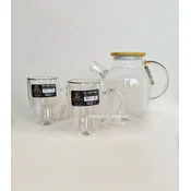 shumee Wilmax dvostenski termo kozarci z ročajem | komplet 2 | 300 ml | kozarci za kavo | komplet kozarcev za latte macchiato | kozarci za kapučino | kozarci za čaj | kozarci