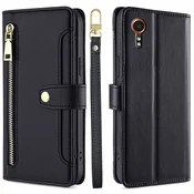 GS Ovitek za Samsung Galaxy Xcover 7 z zadrgo, denarnica, črn