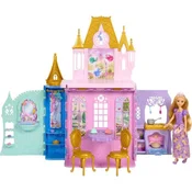Mattel Disney Princess Lutka Rapunzel in prenosni grad