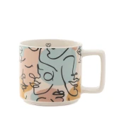 HOMLA Šolja Sarina, Porcelanska, 400 ml, Šarena