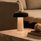 Audo Copenhagen Audo LED namizna svetilka Reverse, črna, marmor, višina 30 cm - Dnevna soba/jedilnica - bela, črna - Aluminij