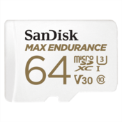 SDXC SanDisk micro 64GB MAX ENDURANCE, 100/40MB/s, C10, U3, V30, adapter (SDSQQVR-064G-GN6IA) (151032)