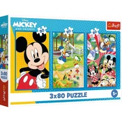 Trefl Puzzle Ekipa Miki Miška 3x80 kosov