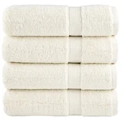 Vidaxl Premium brisače SOLUND 4 kosi krem 70x140 cm 600 gsm