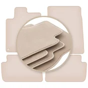 PREMIUM bež talne obloge za: Peugeot 407 kupe, limuzina, karavan 2004-2011