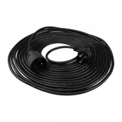 shumee Podaljšek 1 vtičnica 10 m z/brez 3x1,5 mm2 ČRNE barve