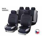 Cappa Autopotahy Perfetto HL Dacia Sandero černá/šedá