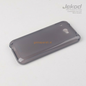 JEKOD silikonski ovitek HTC Desire 300 prozorno črn TPU/TB + zaščitna folija