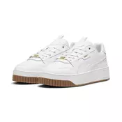 Womens Puma Carina Street Lux Sneakers, White, Size 40, Shoes