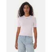 Tommy Jeans Pulover Essential DW0DW19336 Roza Regular Fit