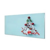 tulup.si Slika na akrilnem steklu Darilni baubles sladkarije dekoracije 100x50 cm 4 obešalnika