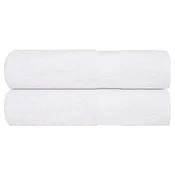 Vidaxl Brisače za tuširanje FROGN 2 kosa bele 70x140 cm 360 g/m2