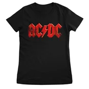 AC/DC Distressed Logo Black M Ženske Majica