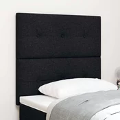 vidaXL vidaXL Vzglavje s gumbi Črna 100 cm Tkanina, (22051527)