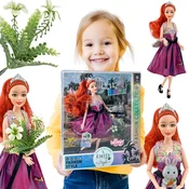 Lalka Emi Style Fashion 32 cm - Stylowa Księżniczka w Różowej Sukni + Akcesoria