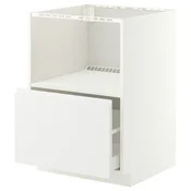 METOD / MAXIMERA Podni elem za ugradb uredaje, bijela/Voxtorp mat bijela, 60x60 cm