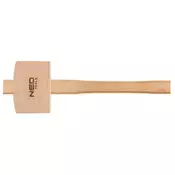 Leseno kvadratno kladivo 300g, 100x70x46mm, dolžina 320 mm 25-076
