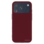 Silikonski prozorni ovitek za Apple iPhone 17 Pro - Burgundy red